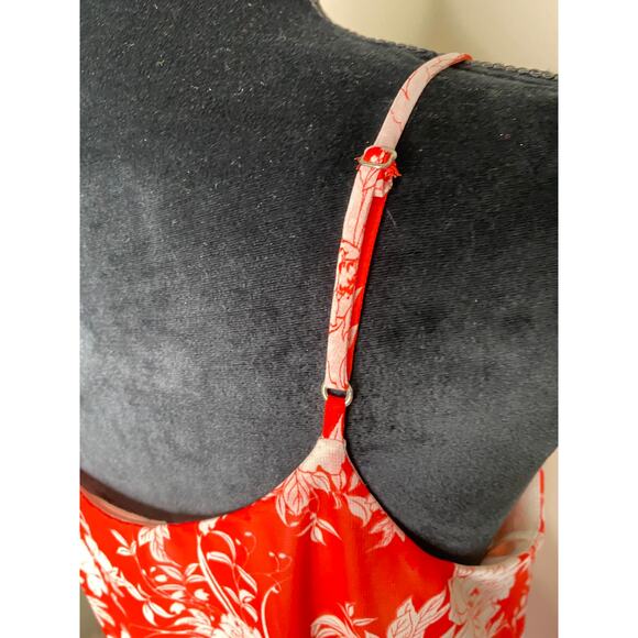 Lush large Floral maxi Dress with adjustable straps - - Picture 3 of 5